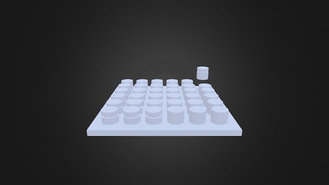 Peggit Board With Pieces 3D Model