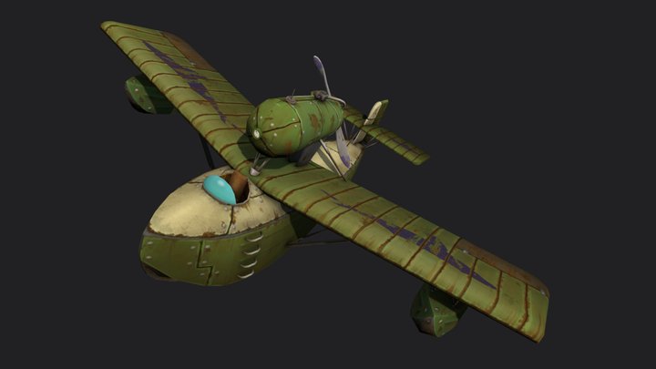 Rustairborn plane - Canadian Vickers Vista 3D Model