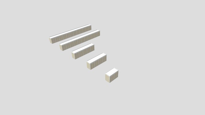 All bike shelters 3D Model