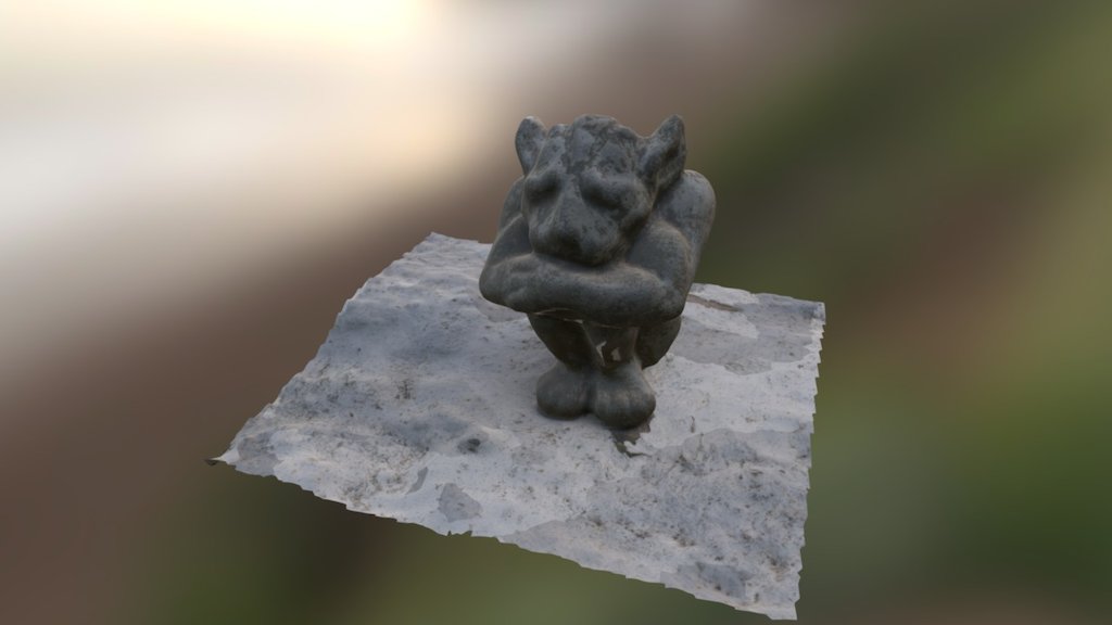 Gargoyle reconstructed with Regard3D
