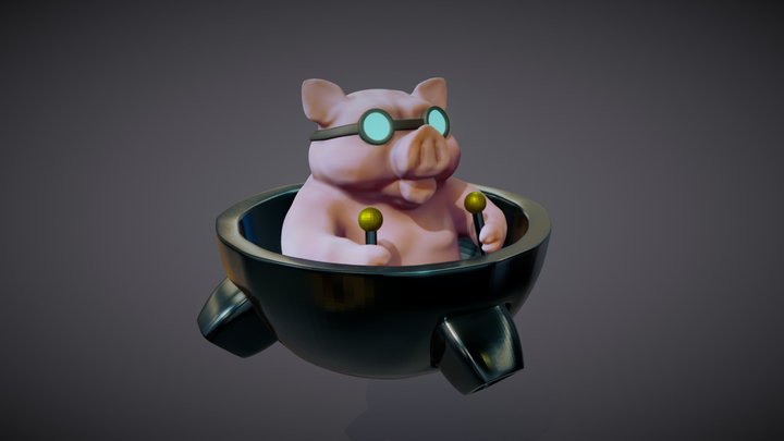 Little Pig 3D Model