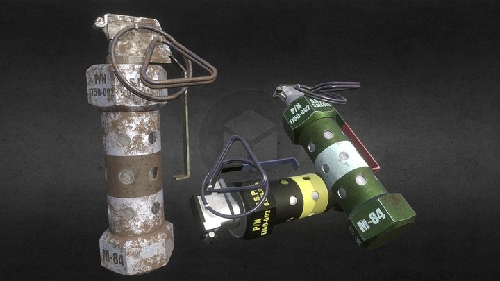 Flashbang Grenade 3D Model