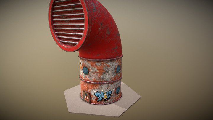 Steampunk House Experiment. 3D Model