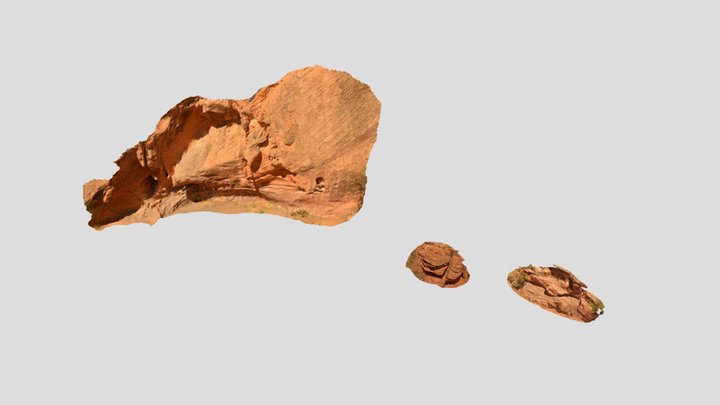 Red Ledges Scans Collection 3D Model
