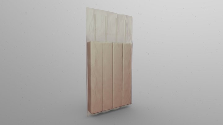 CHESSE PACKAGING 3D Model