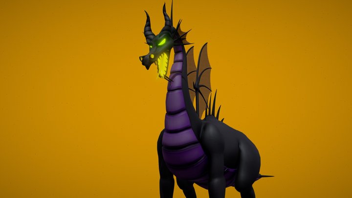 Maleficent Dragon (Sleeping Beauty) 3D Model