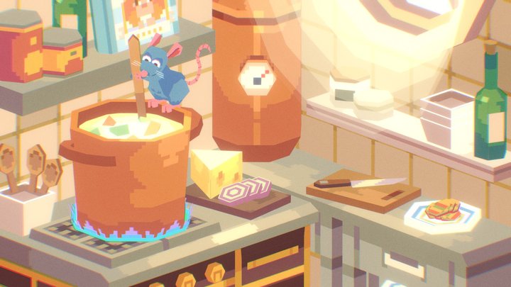 Gusteau's Kitchen 3D Model