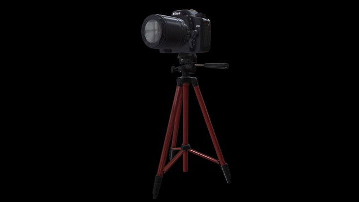 CAMARA CON TRIPODE – Modello 3D gratuito STL