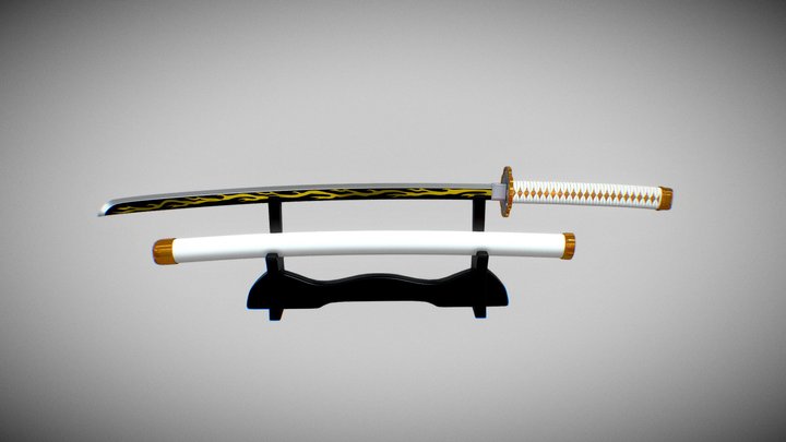 Zenitsu's Katana 3D Model