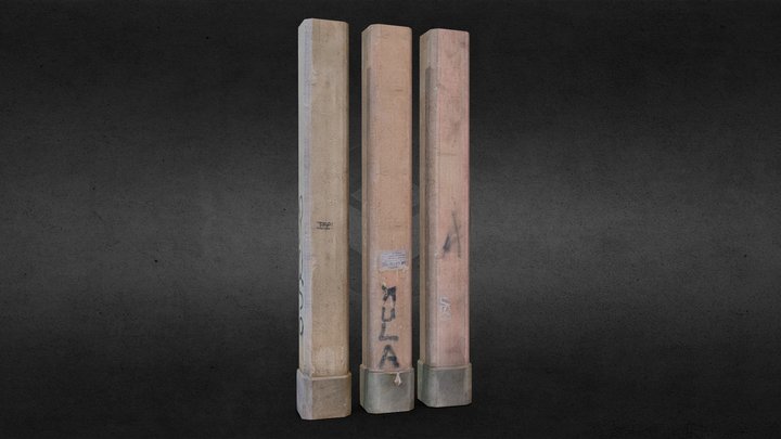 Columns - Low Poly - Game Ready 3D Model
