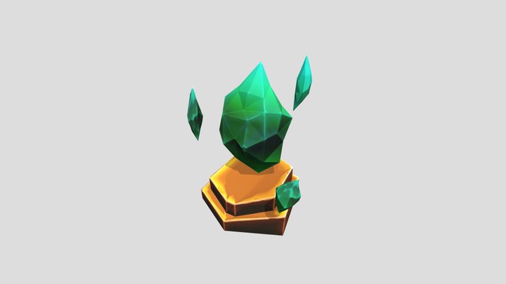 Stylized crystal 3D Model
