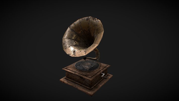 Phonograph 3D Model