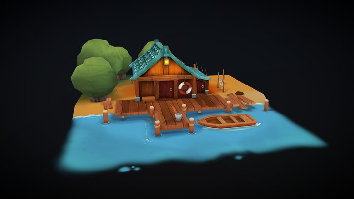 Fishermans Lodge 3D Model