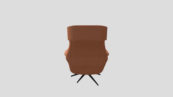 Office Chair With Foot stand 3D Model