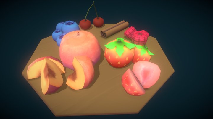 Kotangent Food Pack - Sweet & Cute 3D Model