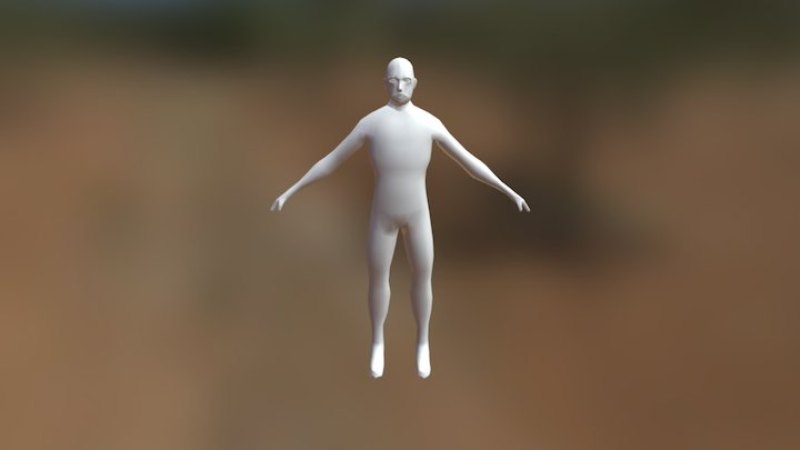 Human T Pose 3D Model