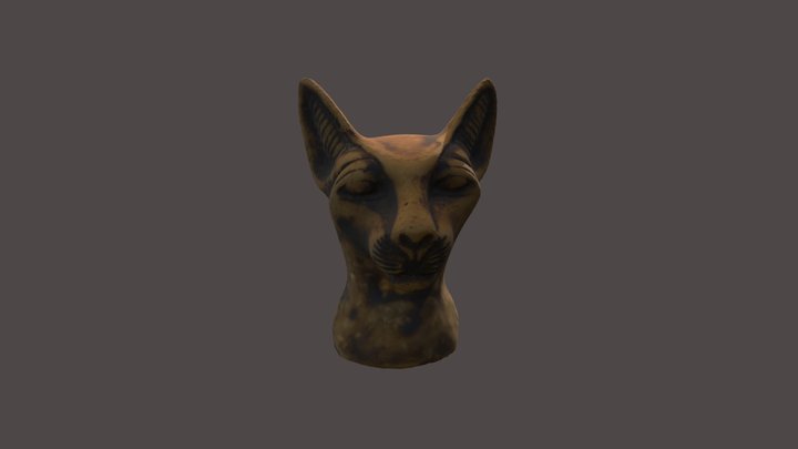 Gato Egipcio 3D Model