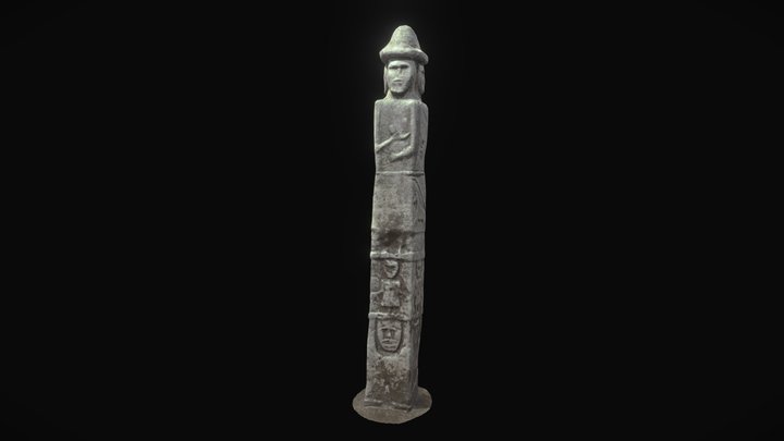 Slavic Idol (Swiatowid from the river Zbrucz) 3D Model