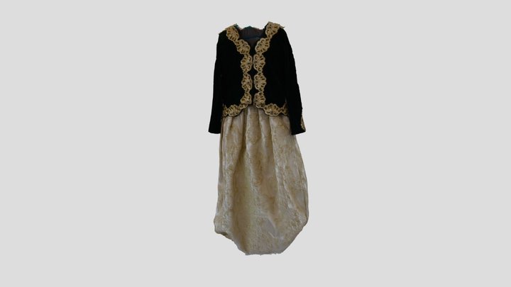 robe petit caftan 3D Model