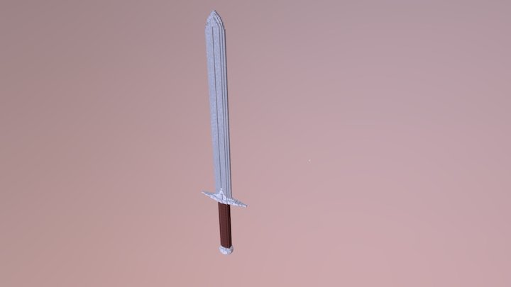 Stone Sword 3D Model