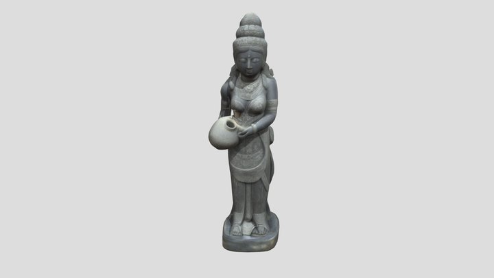Goddess Statue 3D Model