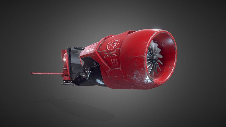 Hover bike - "The Rocket" 3D Model