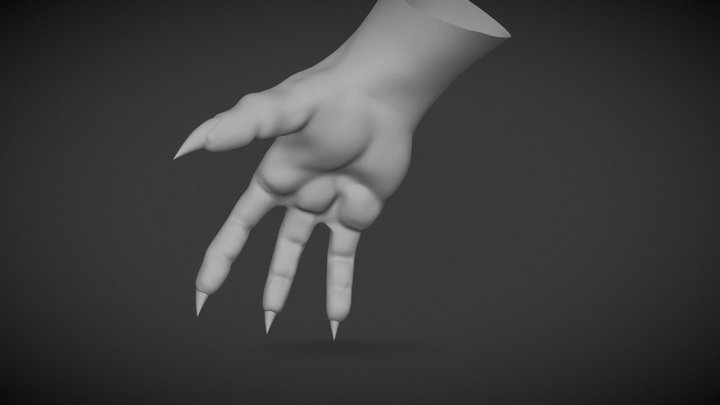 Demon Hand 3D Model