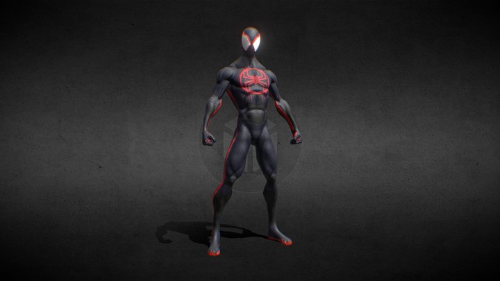 Stylized Spider-Man aka Miles Morales 3D Model