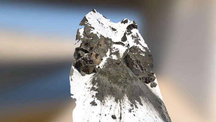 La Roussette-fontanesses rock glacier 3D Model