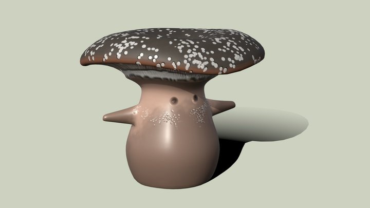 Mushroom Villager 3 3D Model