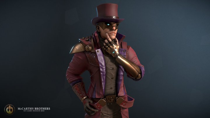 Gentleman Assassin 3D Model