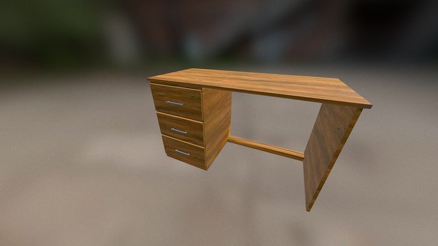 Computer Desk 3D Model