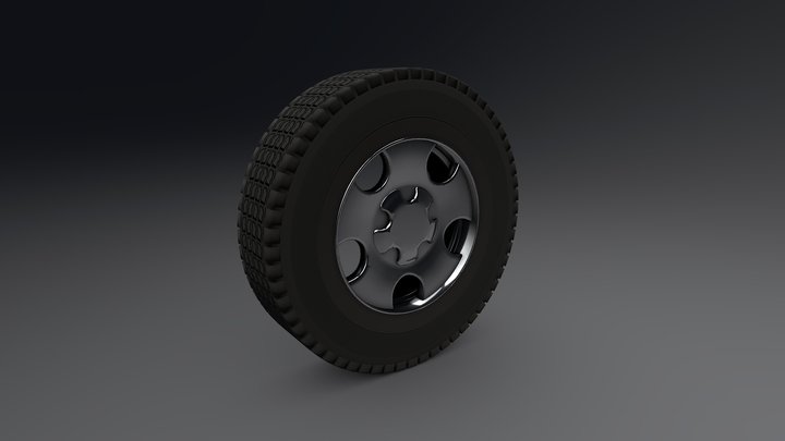Offroad SUV Wheel 3D Model