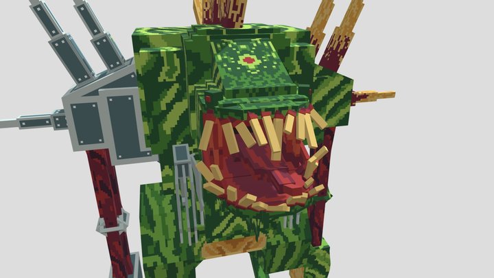 Green Boss Monster by Crkn 3D Model
