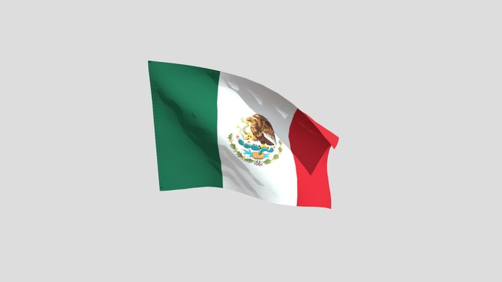 mexico flag 3D Model