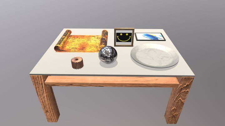 Mesa de centro para sketchfab 3D Model