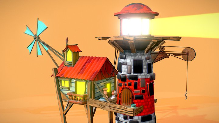 Meldroc's lighthouse 3D Model