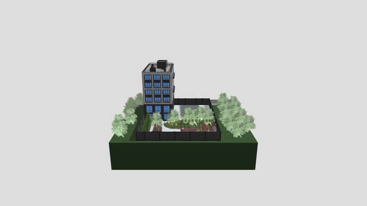Высокополигональная модель, Пожарский переулок 3D Model