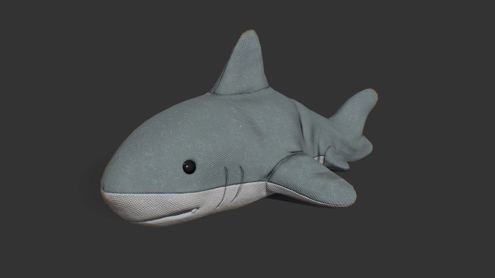 Fluffy Shark 3D Model