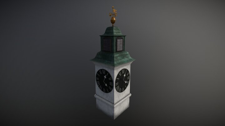 Petrovaradin Clock Tower 3D Model
