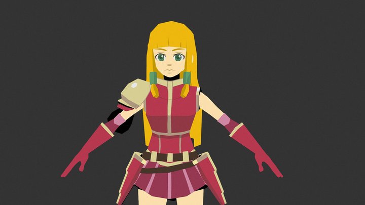 Shayna, The Town Guard Captain 3D Model