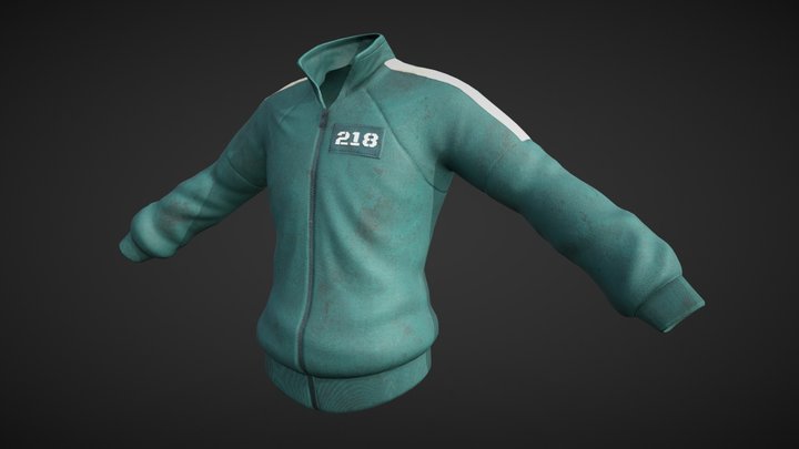 Lightly Used Squid Games Jacket 3D Model