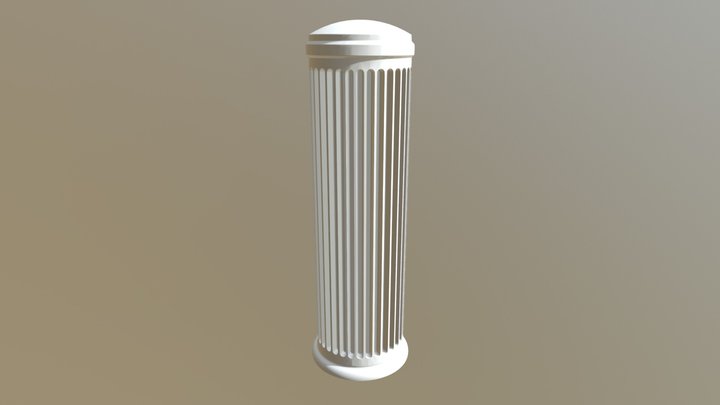 Master's Pillar Tardis (No Texture) 3D Model