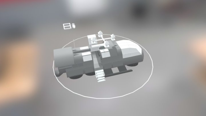 Transport Shuttle Fbx 3D Model