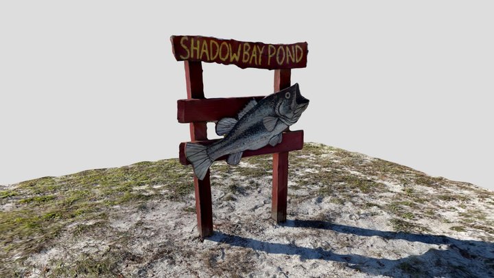 Shadow Bay Pond Sign 3D Model