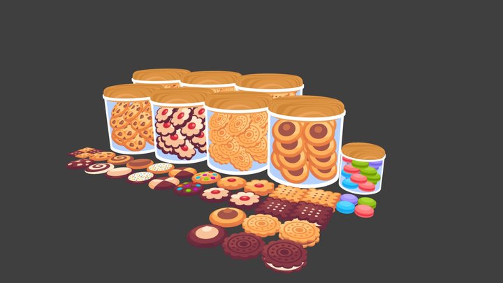 Cookies 3D Model