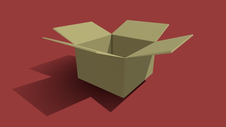 Cardboard box wk ex 3D Model