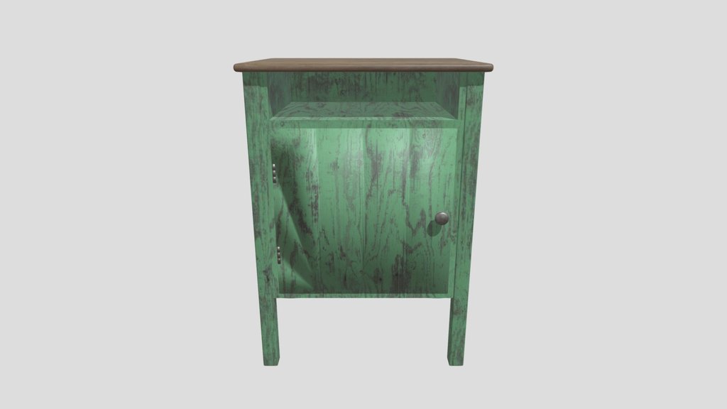 Old Green Cabinet