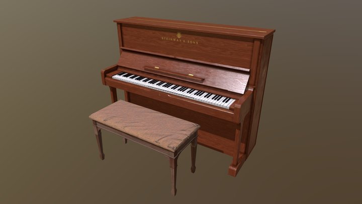 Piano Steinway and Sons 3D Model