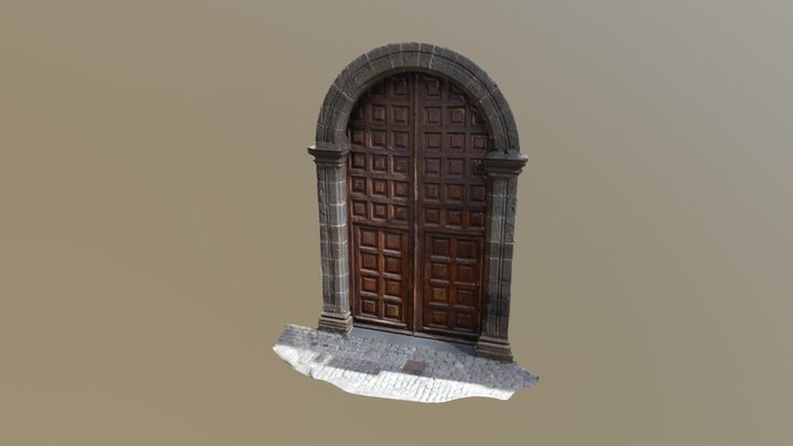 Puerta del Monasterio Santa Clara 3D Model